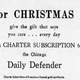 1955 ad for a subscription to the Defender